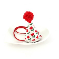 Arang rorang 球球造型印花派對帽