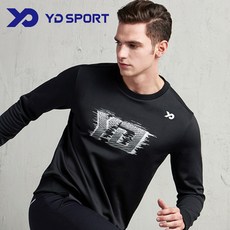 YD SPORT TL1757 網球羽毛球乒乓球服運動服中性長袖T恤 TL1757BK（通用黑）85
