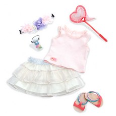 Ozzy Dolls 蝴蝶蕾絲娃娃裙套組, 混色