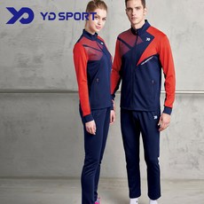 YD SPORT WU1764NB+WP1764NB網球羽毛球乒乓球服運動服女訓練服套裝WU1764NB+WP1764NB（藏青色）90