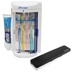 Dr.CLEANER 家用牙刷消毒器DR-21+髮際線便攜電池型HL-2000, DR-21、HL-2000, 黑色的