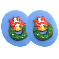 케이지 수제 엔젤벨데코리스 1구 다용도 실리콘 몰드 2p, 랜덤 발송