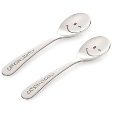 B;PROJECT 孩童微笑圖案湯匙, 混色, 2支