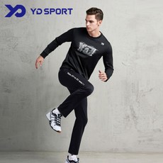 YD스포츠 TL1757+PL1795 테니스 배드민턴 탁구복 스포츠의류 남여기모티+기모긴바지세트 TL1757BK(티셔츠 블랙)-85 PL1795BK(바지 블랙)-85