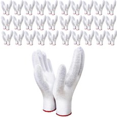 장갑이네 13G 국산 컬러 면장갑, 흰색, 50개입