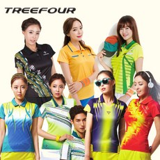 트리포 여성용 테니스 배드민턴 탁구 스포츠 티셔츠