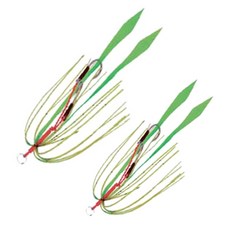 DAMIKI Mousseline鉤子釣魚鉤 LARG GREEN, 1組