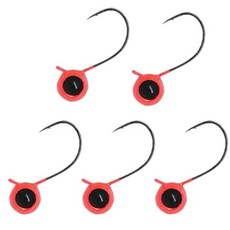다미끼 카이젤 지그 헤드 1/16oz RED, 5개