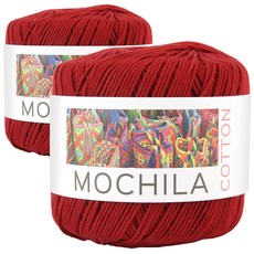 모칠라코튼 뜨개실, 2개, 9버건디