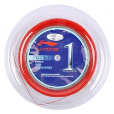 리닝 AXJJ072-4 5 7 배드민턴라켓 롤스트링 거트 줄 0.65mm 20회분량 용품 AXJJ072-4(레드) 길이 200m X 지름 0.65mm