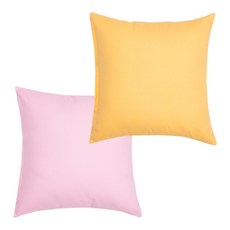 Ein Haus 素色靠墊 2入, 米色粉色，肉色