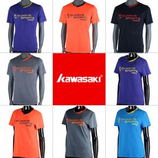 가와사키 ST-17197 ST-17298 배드민턴 탁구 테니스 볼링복 남여티셔츠 스포츠의류 ST-17298(여성 오렌지) M(90)