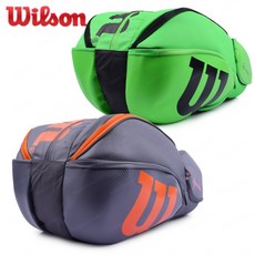 윌슨 벤쿠버15 WRZ-844715 WRZ-845715 테니스 스쿼시 배드민턴라켓3단가방 용품 WRZ-844715(그레이 오렌지) 가로 76cm X 세로 41cm X 폭 36cm, WRZ-844715(그레이/오렌지), 1개
