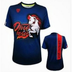 업튼 한국생산 독특한디자인 볼링 테니스 배드민턴 탁구복 스포츠의류 남여라운드커스텀티셔츠 21번 다크호스 네이비 우먼즈