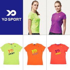 와이디스포츠 여성용 스포츠 반팔 티셔츠