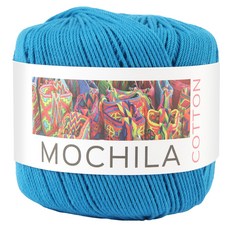 브랜드얀 모칠라코튼 가방소품 뜨개실, 1개, 아쿠아