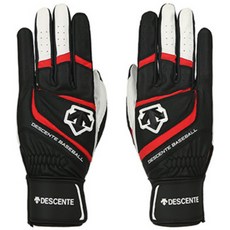 [DESCENTE] S7124WGL03 BKRD 배팅장갑 (블랙/레드) M, 블랙/레드