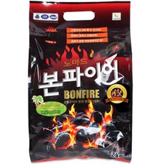 노마드캠핑 본파이어 숯, 2kg, 1개