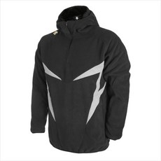 데상트 S5411WJK11 BLK0 배색형 플리스 후디드 DBX-2560R