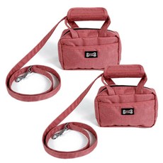 DrMini 고양이 & 강아지 다기능 로드 줄 패키지 가방, 2개