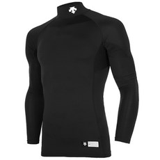 데상트 S7221ZPC01 BLK0 절개 하프넥 긴팔 언더셔츠 095