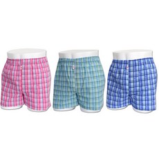 arnaldo bassini 男款格紋平口四角內褲 AB-9021 3p