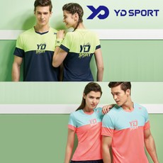 YD SPORT YD/TS1715/6/網球/羽毛球乒乓球服/運動服T恤TS1715PK（男/粉色）105