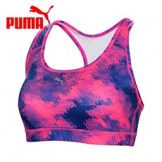 푸마 515546-03 푸마 스포츠브라탑 에어로빅 휘트니스 요가 헬스복 테니스의류 515546-03(핑크블루)