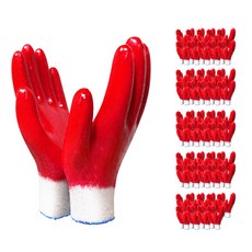 장갑이네 국산 어업용 13G 완전코팅장갑, 혼합 색상, 50개