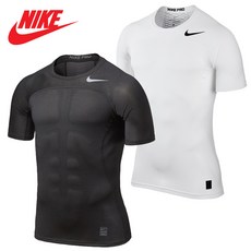 나이키 남성용 프로 하이퍼쿨 숏슬리브 반팔 언더레이어 828175-100 화이트 110