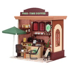아트조이 DIY 미니어처하우스 Free-Time Coffee, 혼합 색상, 1개