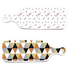 Roem Design 上菜砧板 2件組 橘色人字紋圖案套組, 橘色人字紋圖案, 紫紅色玫瑰白, 橘色人字紋圖案, 煙燻色牽牛花白, 橘色人字紋圖案, 長短色牽牛花, 橘色人字紋圖案, 落葉白, 橘色人字紋圖案, Happy三角圖案, 橘色人字紋圖案, 橡子白, 1套