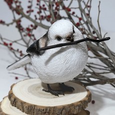 마그넷 버드 빌 긴 꼬리 박새 인테리어 장식품, 혼합 색상