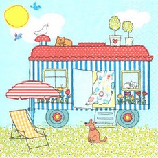 PaperDesign 4191 카라반 디자인냅킨, 1개