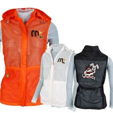 미우골프 여성용 탈착후드 메쉬 여름 조끼 AVMI6004