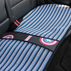 MARVEL 漫威 HERO 新酷夏 3D 車用三人通風坐墊, 1個, 美國隊長