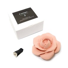 L'ATTIQUE.J 玫瑰療法石膏擴香 粉紅色, 潔淨棉