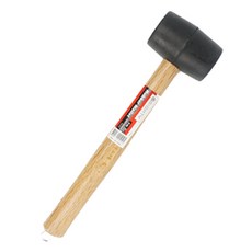 強大的黑色橡膠錘, 24116, 1個