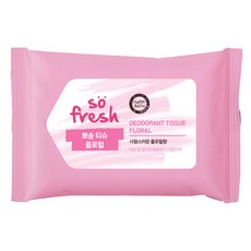 해피바스 쏘프레쉬 뽀송 티슈 플로럴 20p, 1개