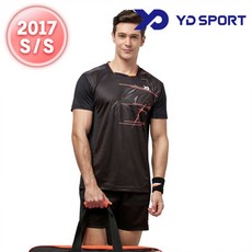 [배드민턴마켓] YD스포츠/TS1705BK+PH1781BK/남성라운드티셔츠+반바지/배드민턴/탁구복/의류세트 PH1781BK(블랙)-110 TS1705BK(블랙)-110