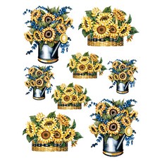 시트나라 엑센트데코 포인트 스티커 IS-3229 2p, SUNFLOWERS