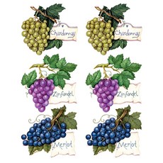 시트나라 엑센트데코 포인트 스티커 IS-3182 2p, WINE GRAPES
