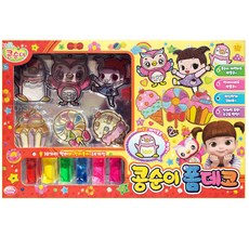 콩순이 폼데코 유아용클레이, 혼합 색상, 500g, 1개
