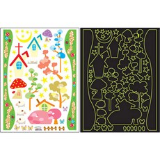 시트나라 엠보야광 포인트 스티커 WIDS-305 2p, 꿈동산