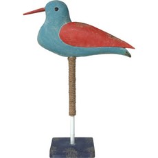 Takasho GADIS木質模型 複翼鳥 L, 紅+藍