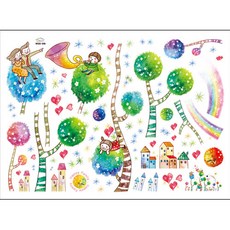 시트나라 엠보야광 포인트 스티커 WIDS-309, Happy Family