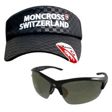 Monk Cross釣魚帽 黑色 MC-101+SHINHAN OPTICAL太陽眼鏡 SH7046, 黑煙金塗層