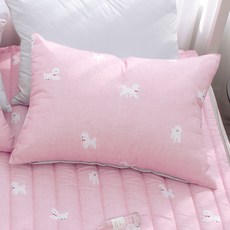 CHOUETTROOM Bichon 桃皮絨枕頭套 2入