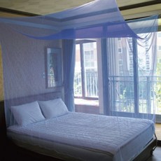 吊掛式方形蚊帳, 藍色