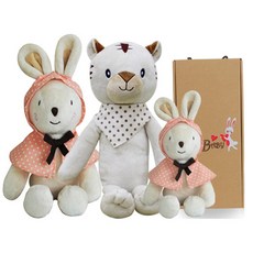 코니베이비 띠별 가족 애착인형 꼬마 토끼 30 + 내 친구 호랑이 티티 백호 60 + 내 친구 토끼 60 + 선물 박스, 1세트